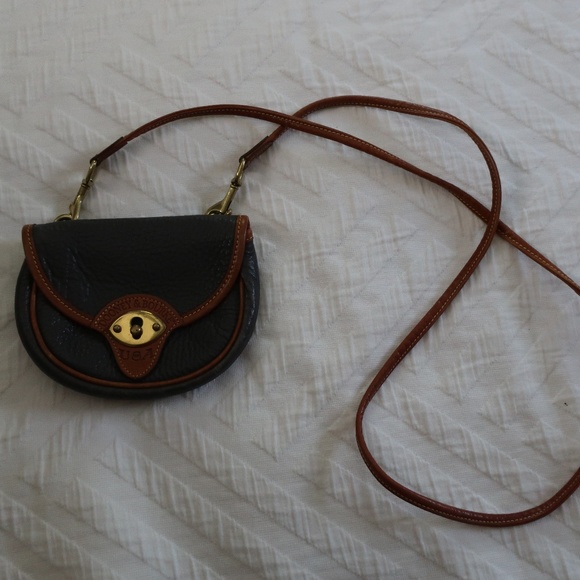 Vintage Dooney & Bourke Small Gray Crossbody - Picture 2 of 4